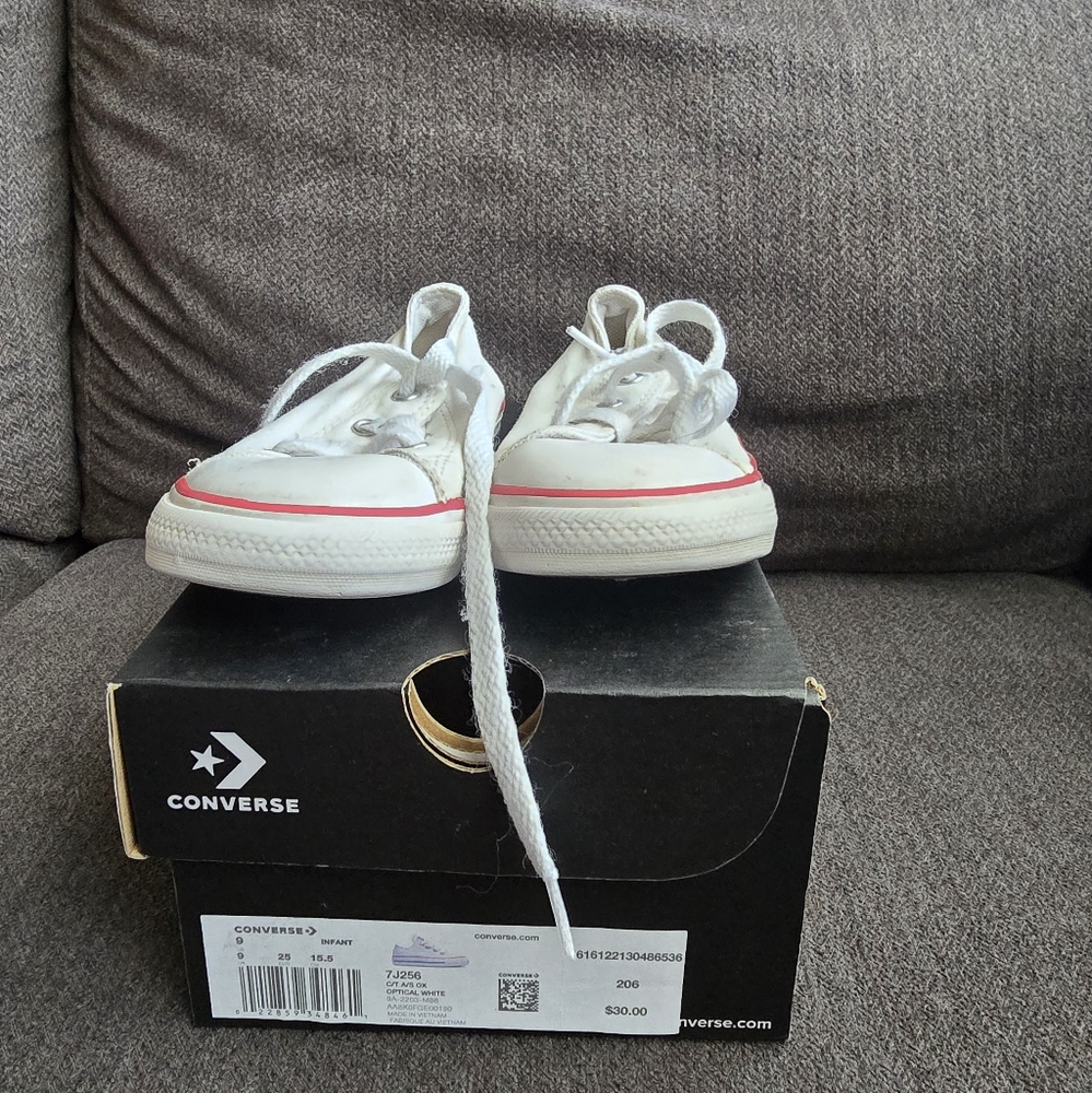 Converse Kids White Sneakers